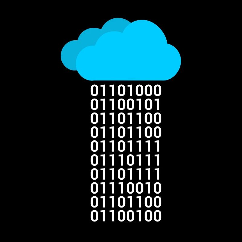 Informatik Binäre Wolke Cloud