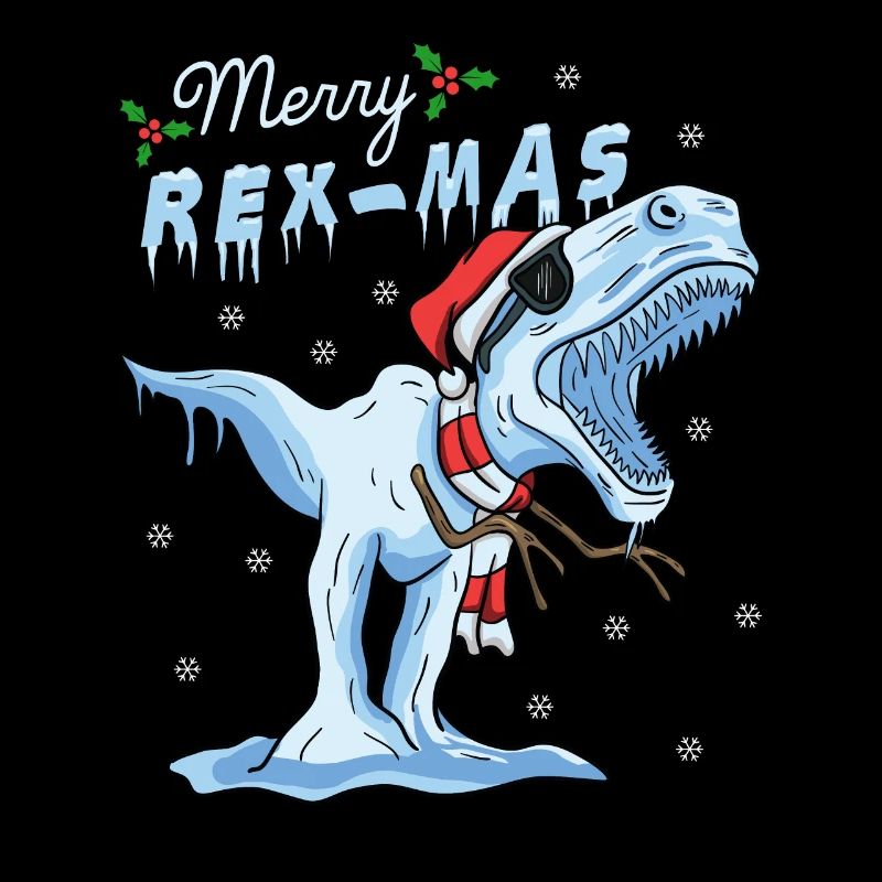 T-Rex Rex-Mas Dino Dinosaurier Eis Weihnachten