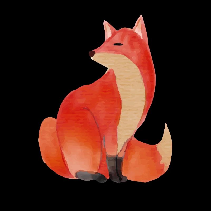 Fox foxes drawing