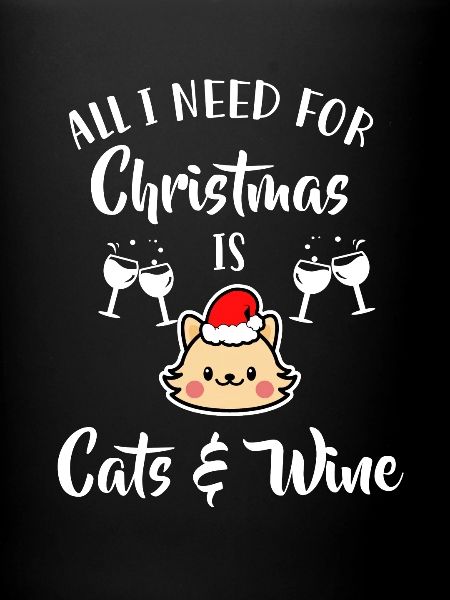 Chats et vin Noël