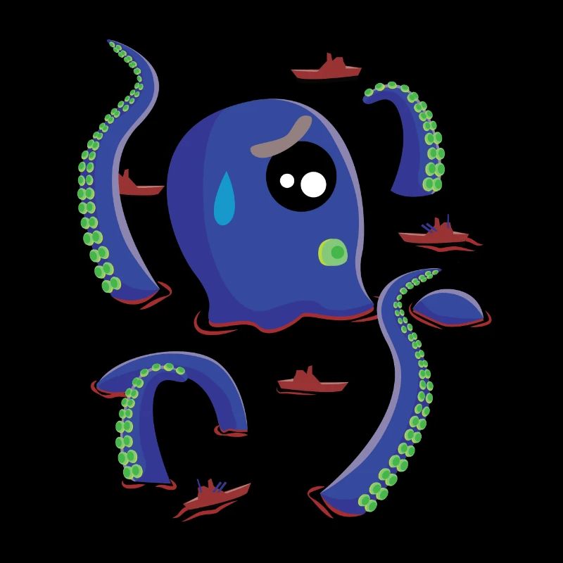 Octopus Octopus se bat contre les navires