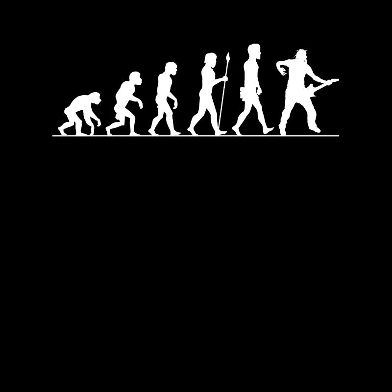 Guitar Evolution Funny Pour Rocker Guitar Player