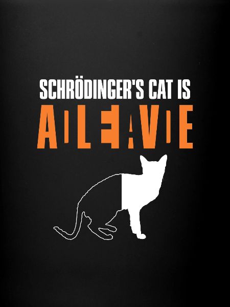 Schrodinger's Cat Dead Alive Physics Gift