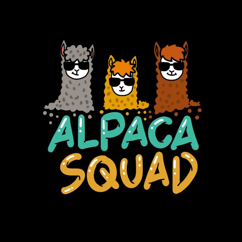 Alpaca Squad Freunde Clique Geschenk