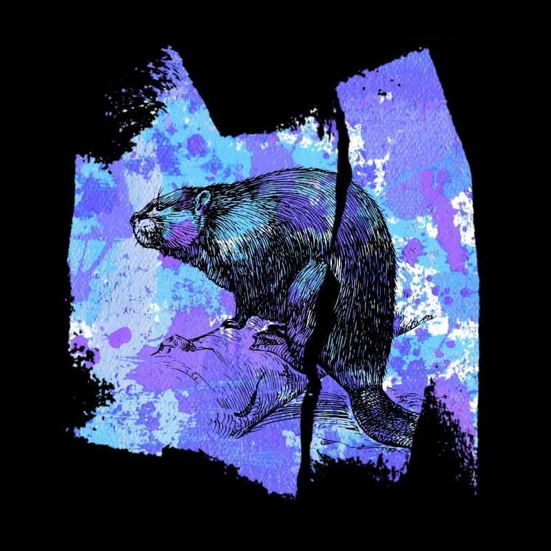 Biber Wiesel Otter Nager T Shirt Geschenk