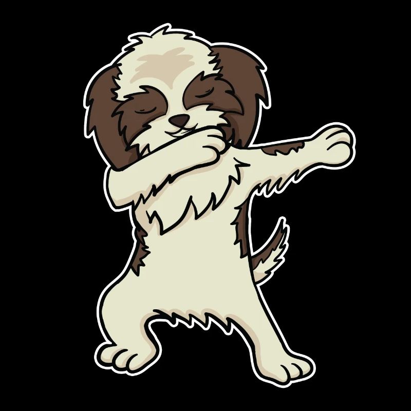 Chien Shih Tzu Dabbing Dabbin Dabb Danse Cadeau