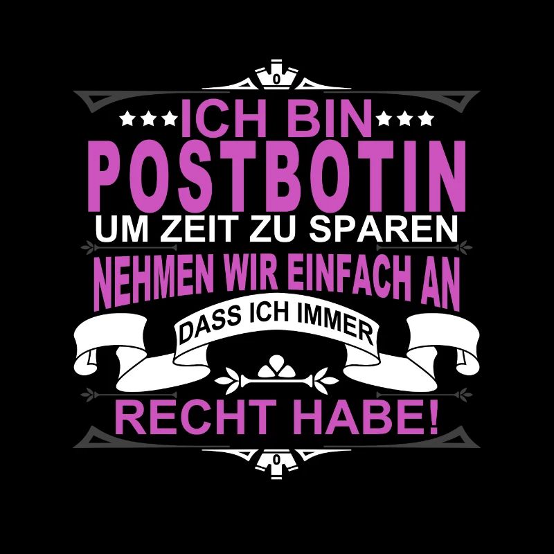 Postbotin Postbote Post Lustig Geschenk