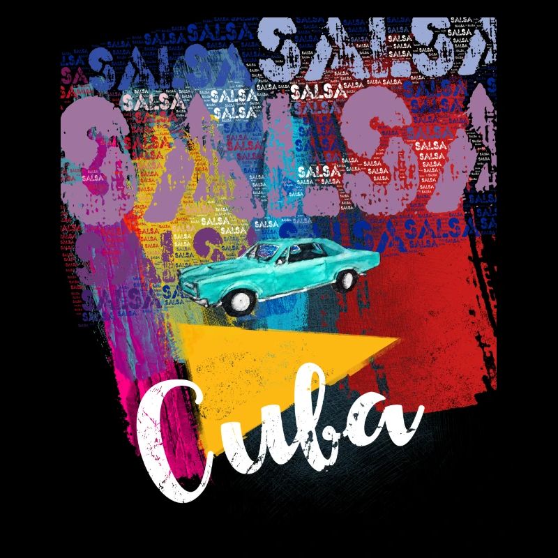 Salsa Cuba Havane T-shirt oldtimer pour salseros