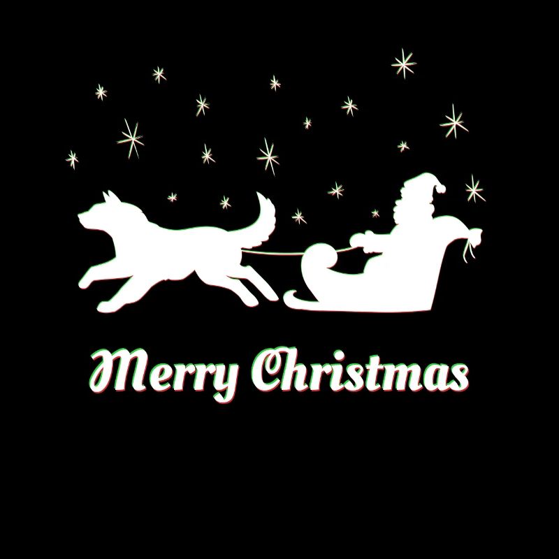 Weihnachten – Weihnachtspullover – Husky