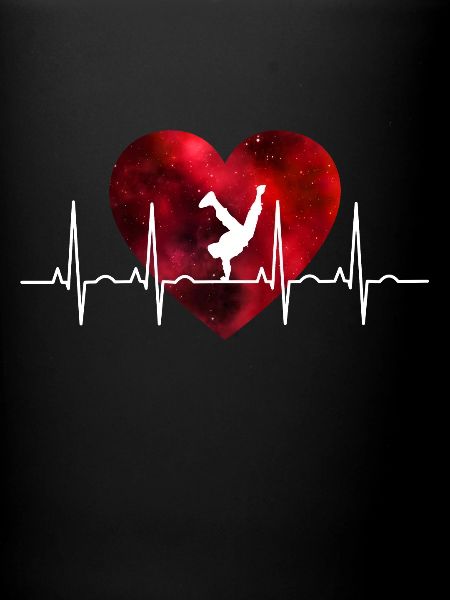 Breakdance dancing heartbeat