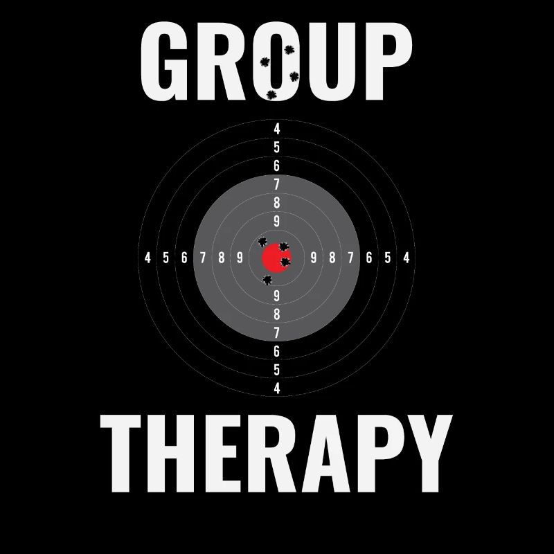 Group Therapy Zielscheibe Geschenkidee Schießstand