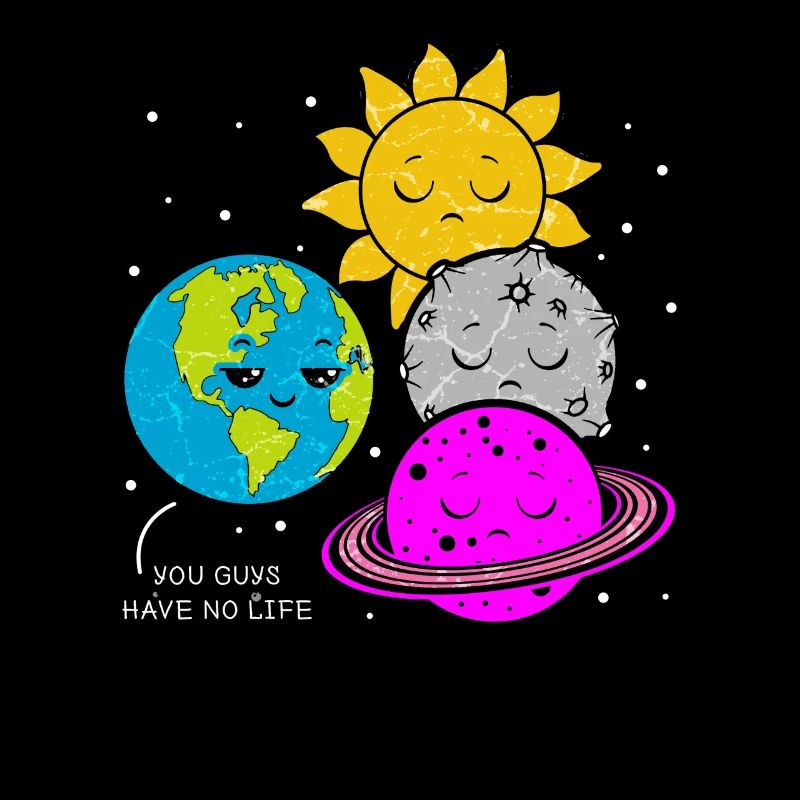 Earth Moon Planet Physique du système solaire Funny Life