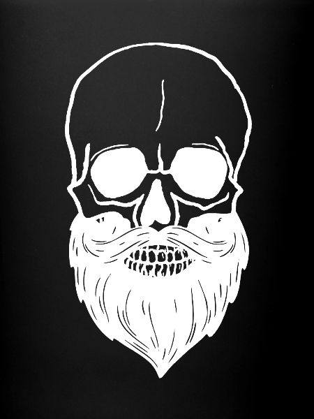 Skull - with beard