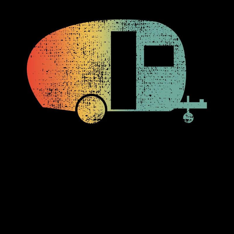 Camping caravane arc en ciel