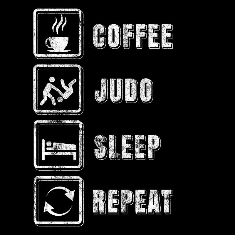 Judo-Kämpfer-Routine