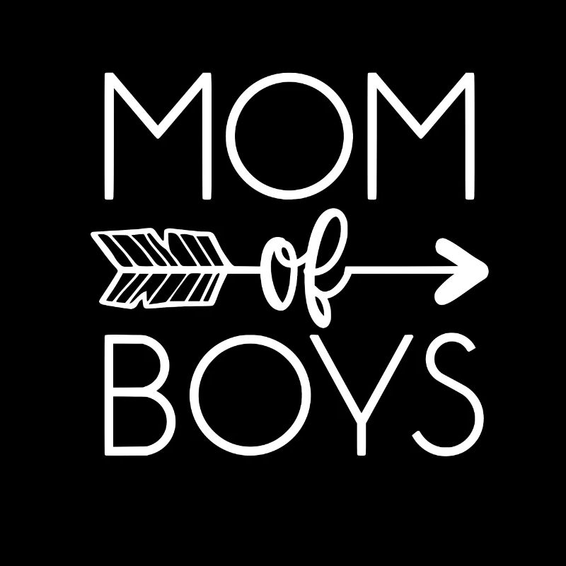 Mama von Jungs weiss Geschenk Mutter