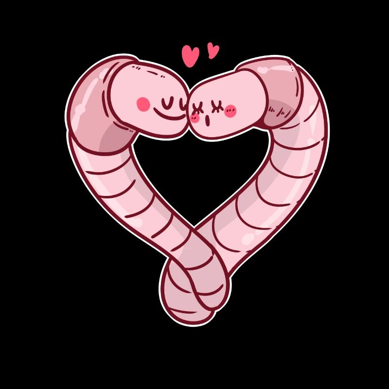 Ver de terre saint valentin