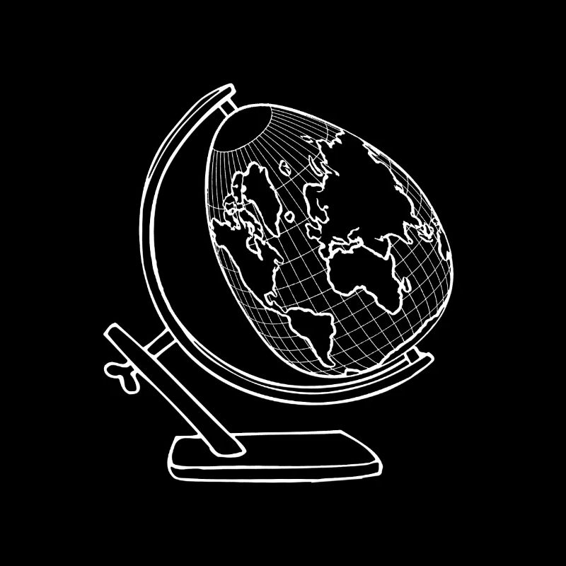 Globe en forme d'oeuf - globe comme un oeuf