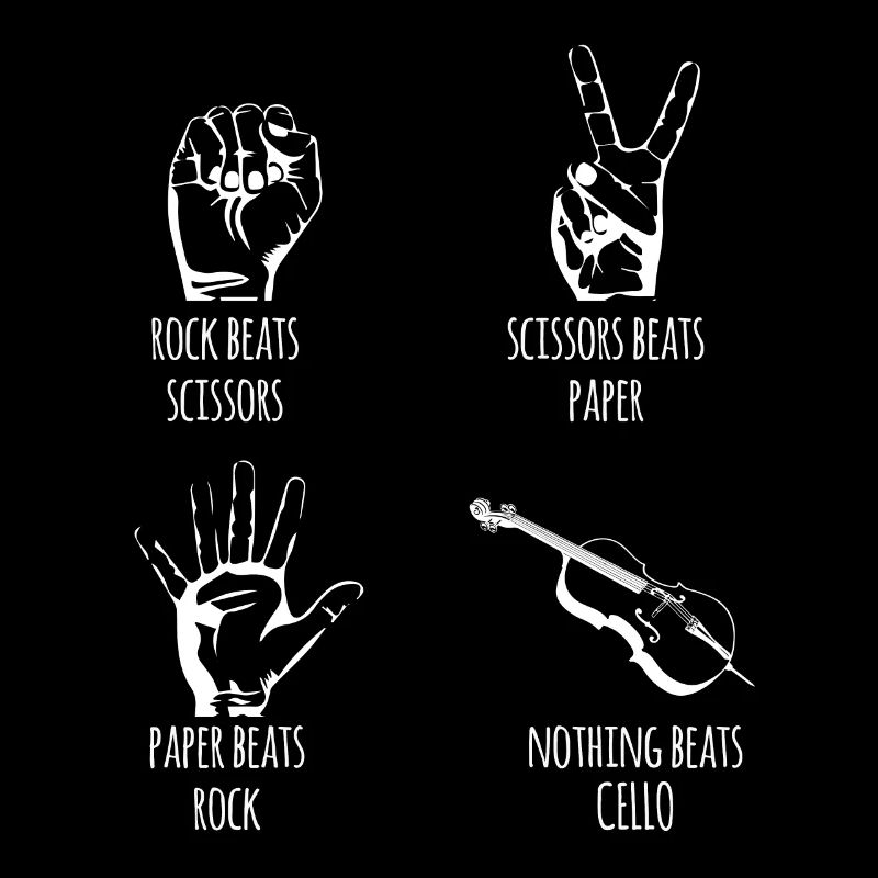 Cello - Violoncello - Cellist - Schere - Stein