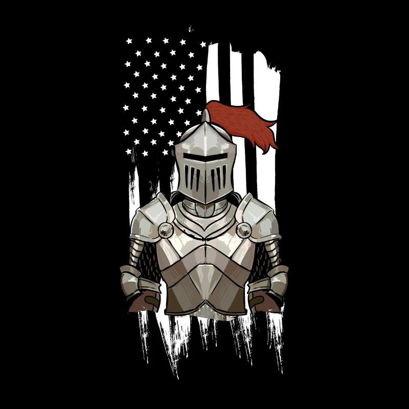 Mittelalterliches Kampfrüstungspferd des Rittergeschenks