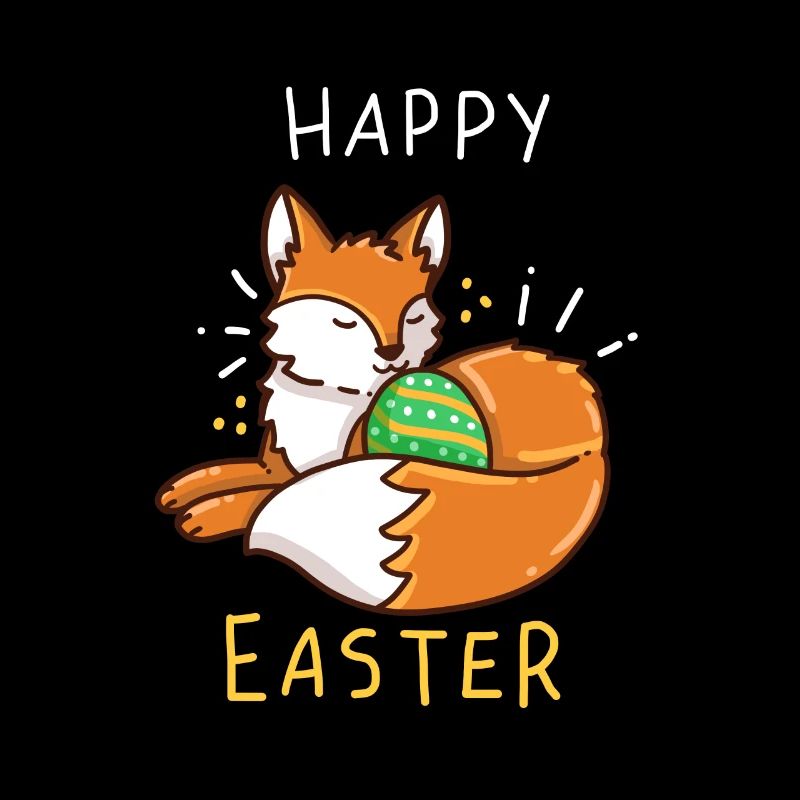 Fox - Vixen - Easter - Happy Easter - Gift
