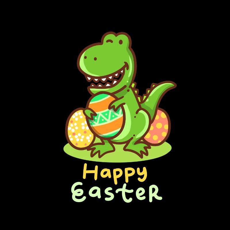 T-Rex - Easter - Happy Easter - Gift - Easter Egg