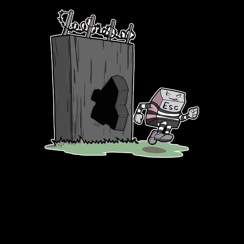 Escape Taste Flieht - The Escape Key Admin IT Nerd