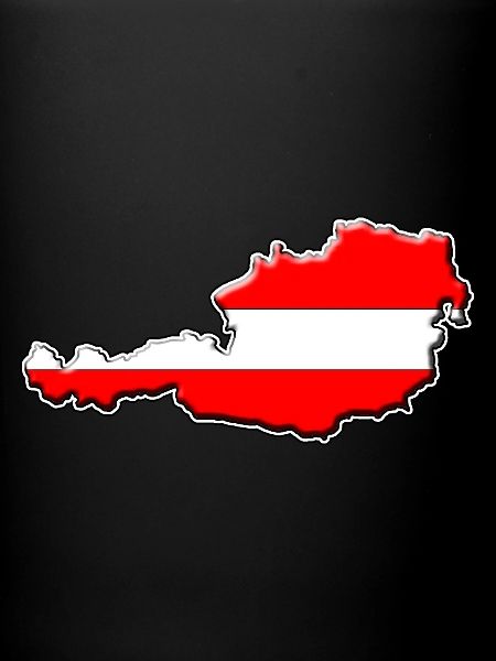 Austria flag map