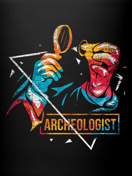 Archäologe Polygon Geschenk