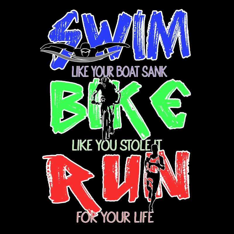 Drôle de triathlon natation course cyclisme