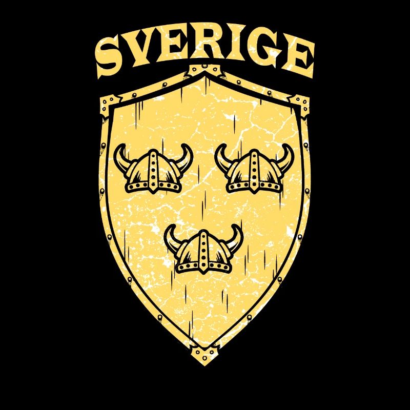 Sweden Viking helmet crest flag flag shield