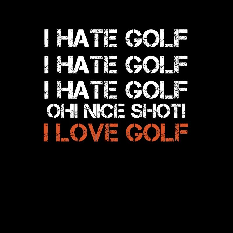 I Hate Golf Golfer Birdei Par