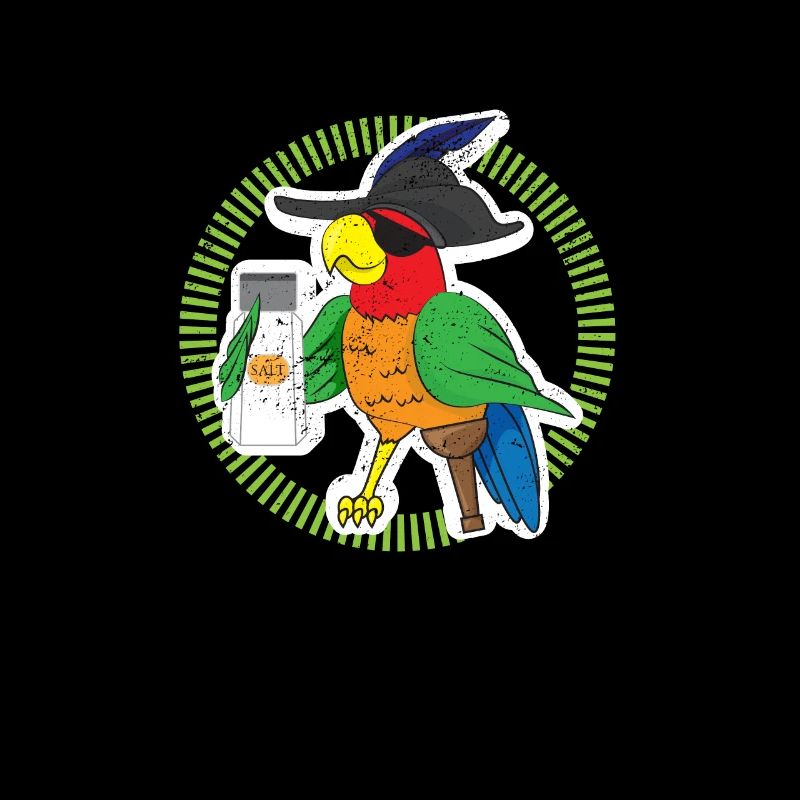 Salt Shaker Security Pirate Head Parrot