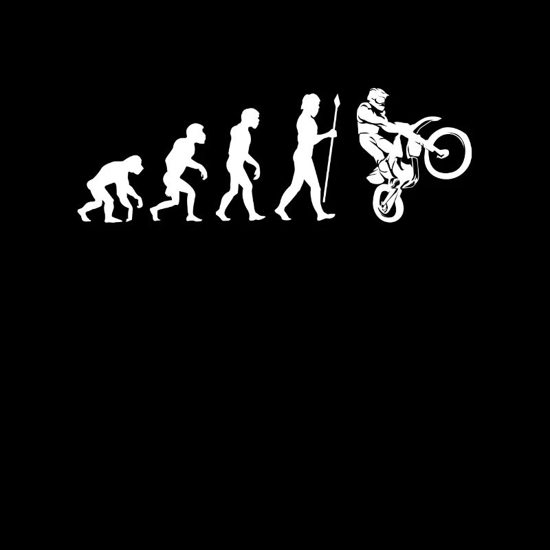 Motocross Evolution Motorradfahrer