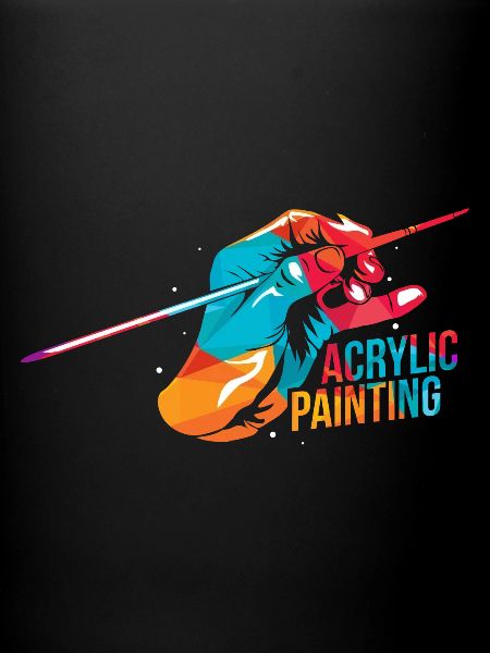 Polygone de peinture acrylique