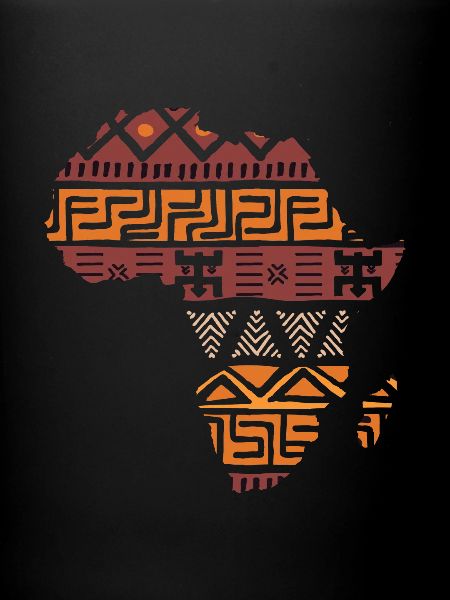 braunkarte afrika geschenk