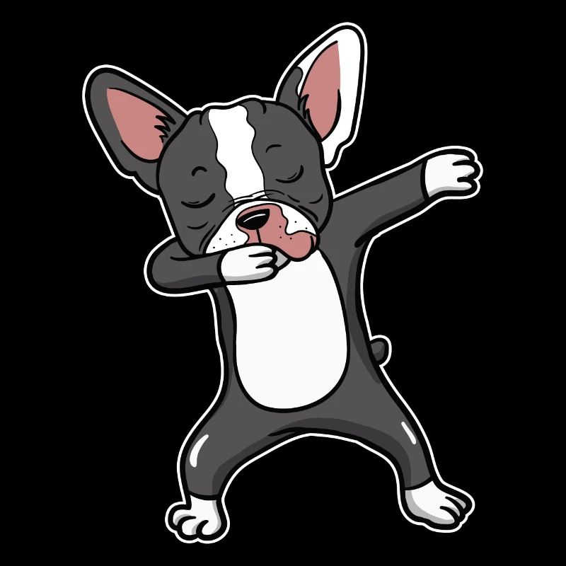 Boston Terrier Dog Dabbing Dance Dancing Gift