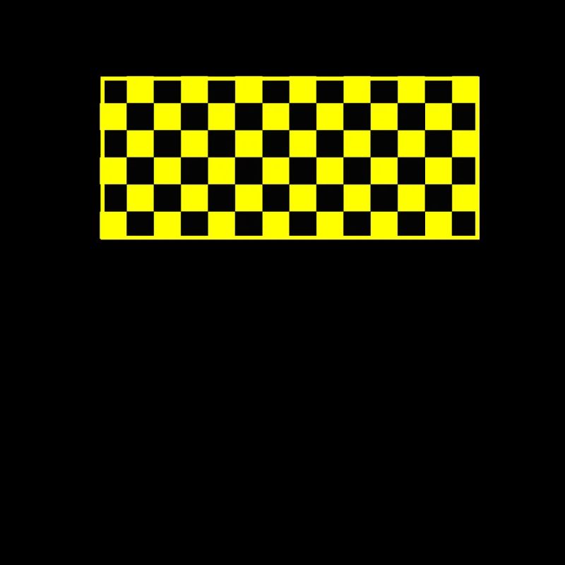 Checkered Checker Black Yellow