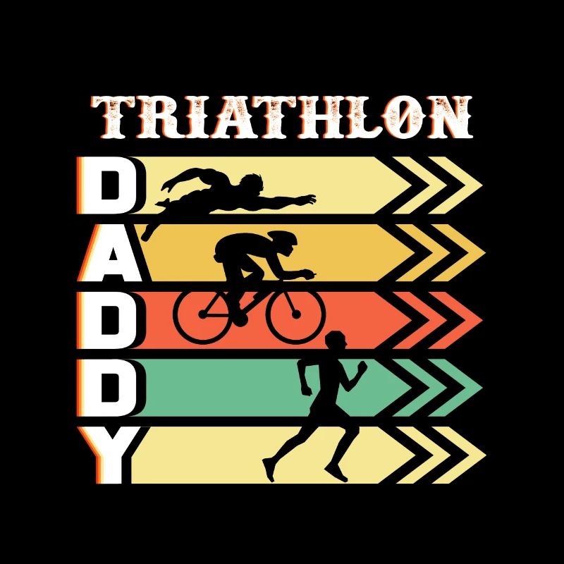 Triathlon Geschenkidee Vater Papa Triathlet Daddy