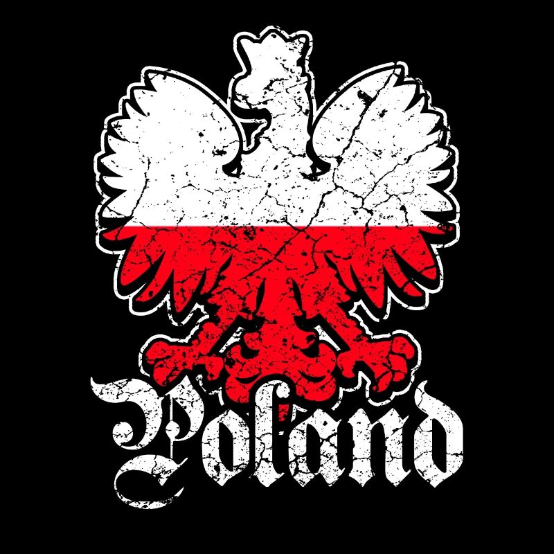Poland flag eagle