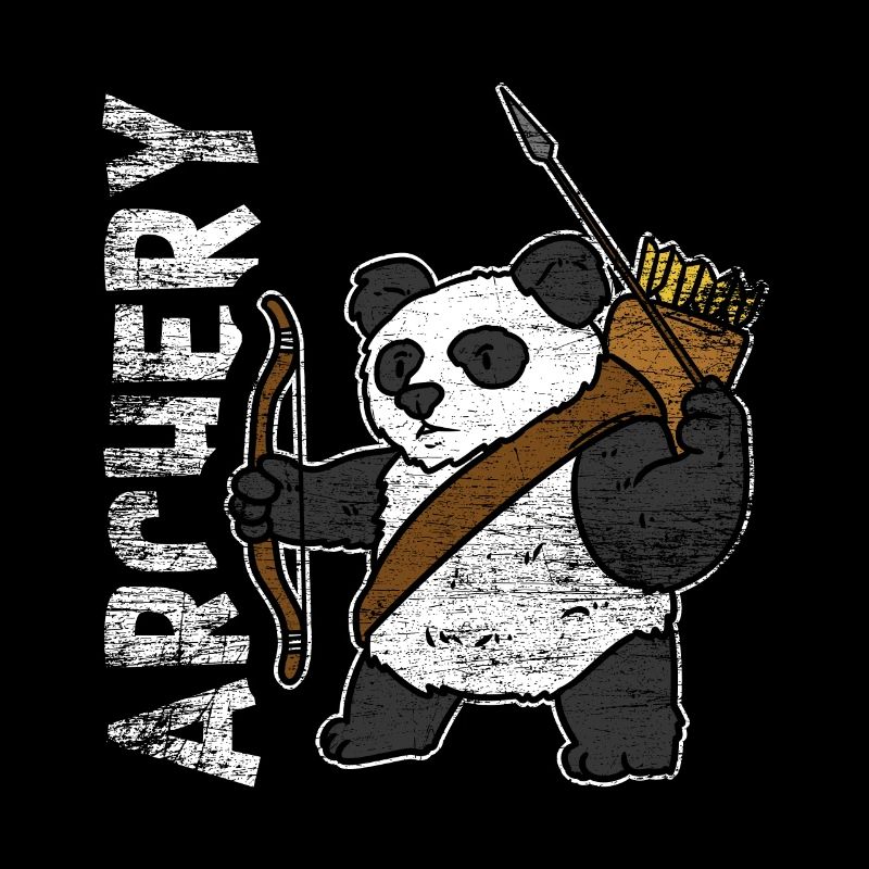 Panda Bogenschießen Geschenk