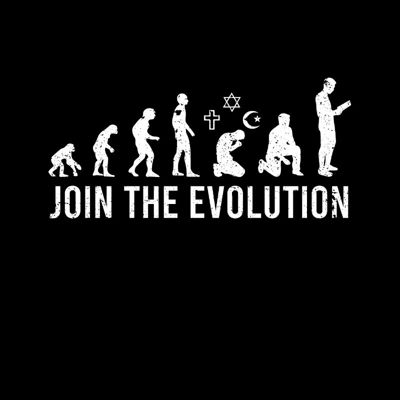 Faites partie de l’évolution pour les agnostiques athées