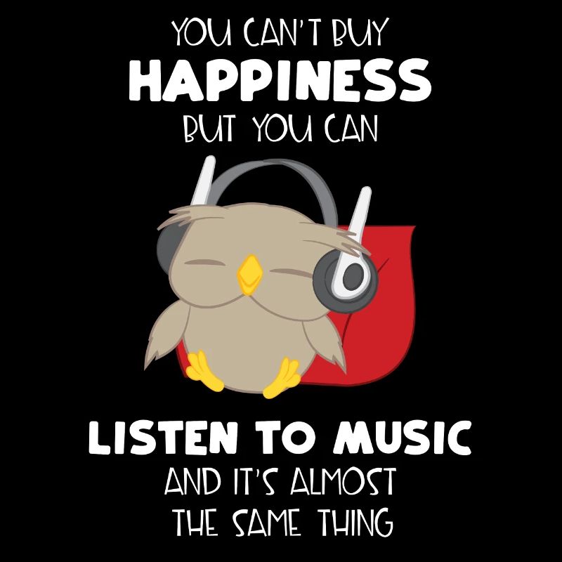 Eule - Eulen - Glück - Musik - Spruch