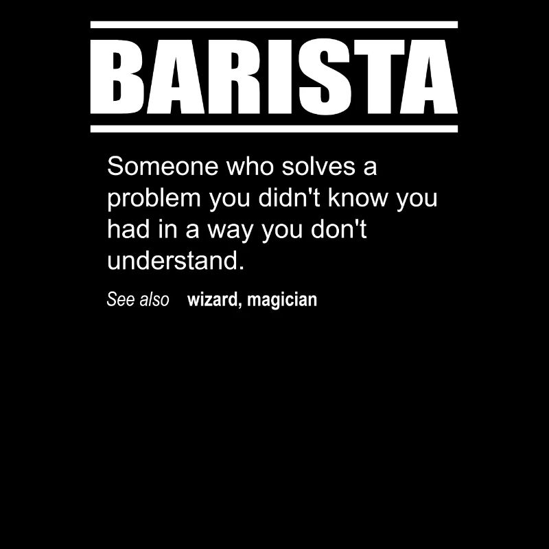 Funny Description Tea Barista Edition