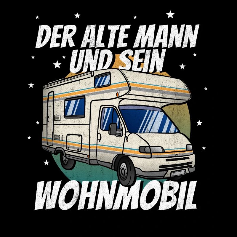 Der Alte Mann Und Sein Wohnmobil Camping Camper