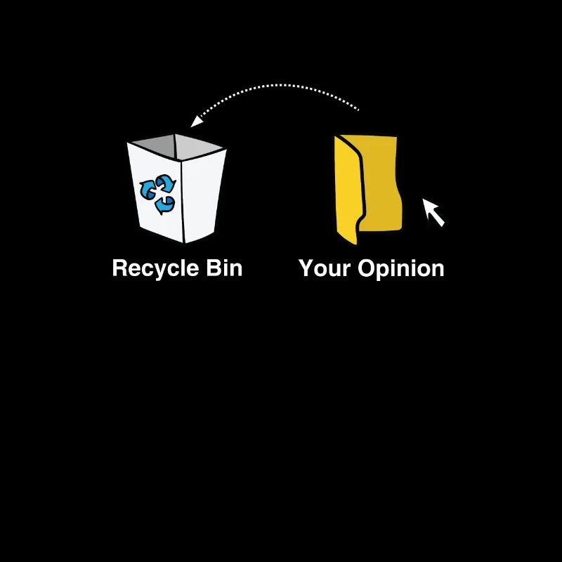 Trash PC Computer Gift Idea Opinion garbage