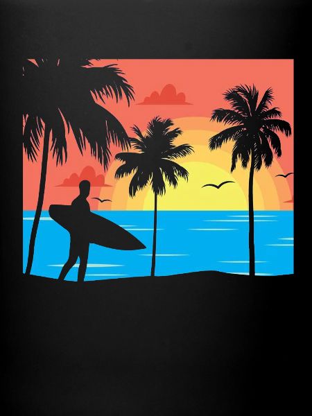 Surfer am Strand