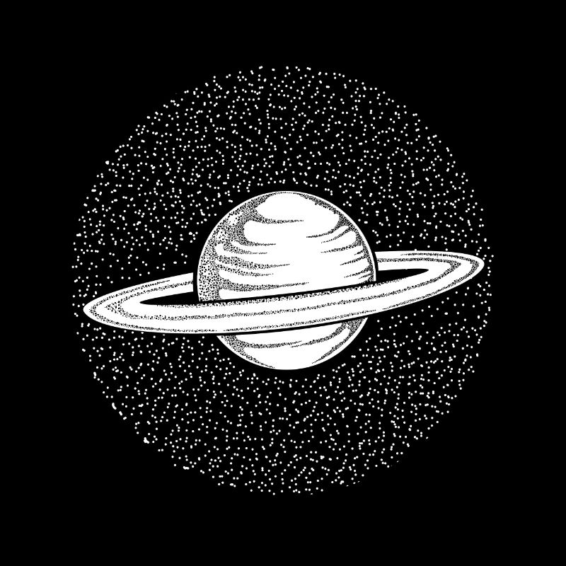 Planète Saturne dessin graphique espace extra-atmosphérique