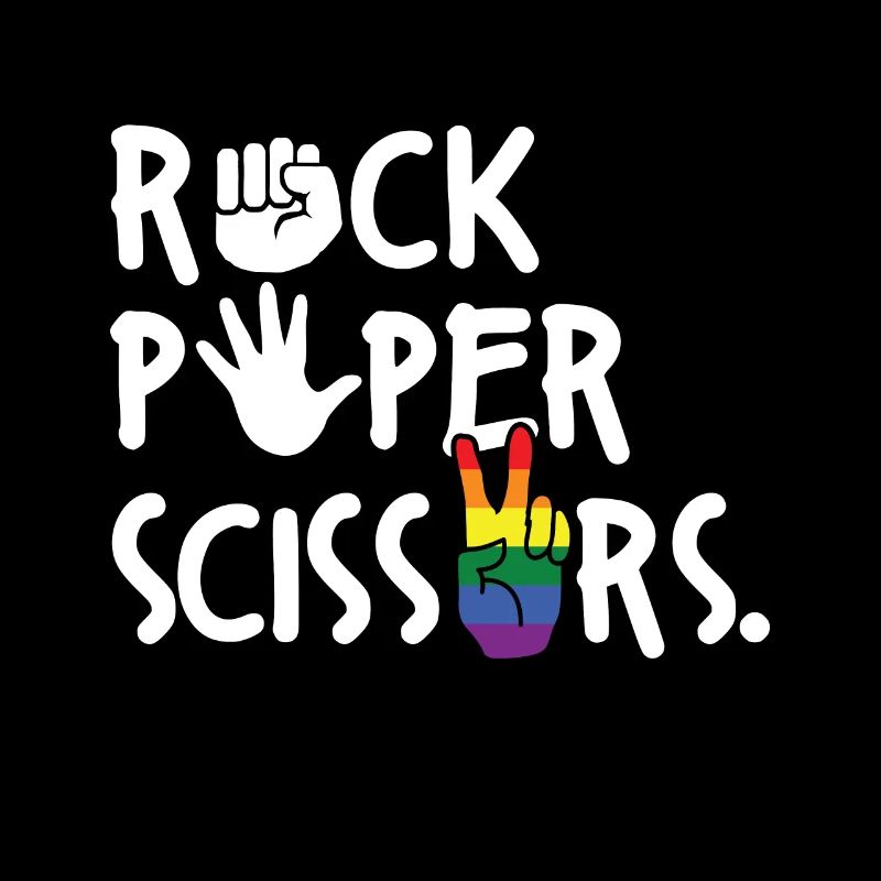Stone Paper Scissors LGBTQ Pride Equality