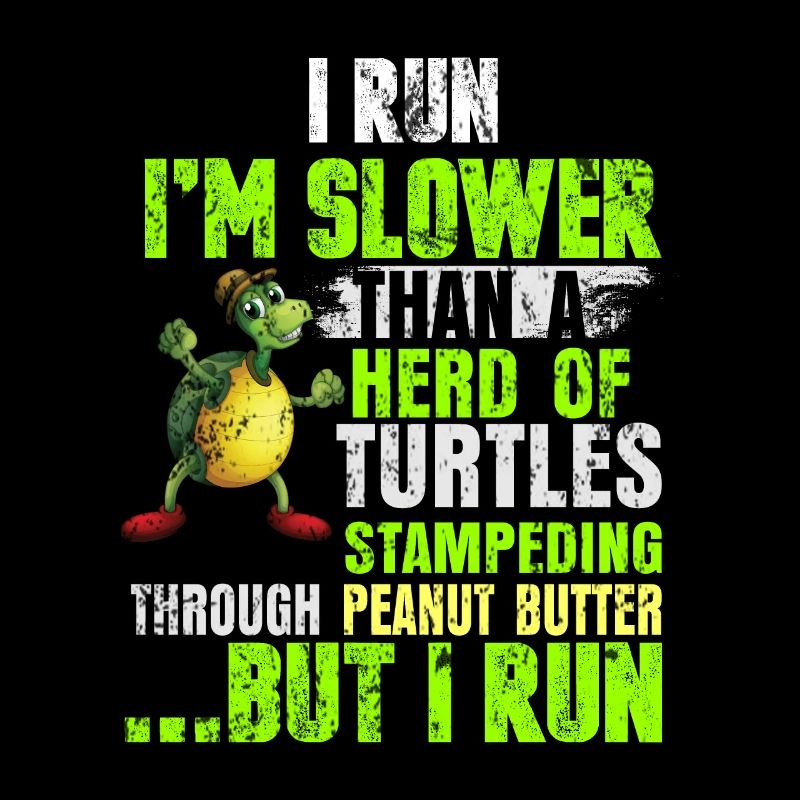 Course de jogging tortue en disant cadeau